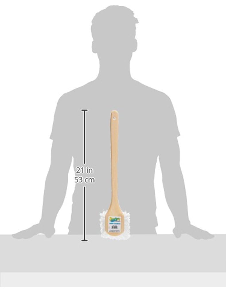 STAR BRITE Utility Long Handle Scrub Brush - Marine-Grade Heavy-Duty Stiff Bristled Scrubber - Extra Long Flagged Bristles for More Cleaning Power in Hard to Reach Areas - 20" (040026) - Image 2